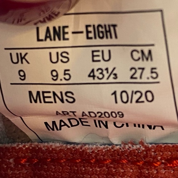 Lane Eight Mens Shoes 9 Trainer AD 1 Dusty Taupe Brown Low Top Athletic Sneakers - Picture 8 of 12